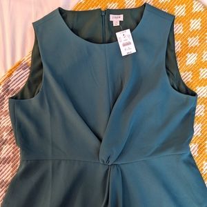 NWT Teal JCrew Fit and Flare Dress